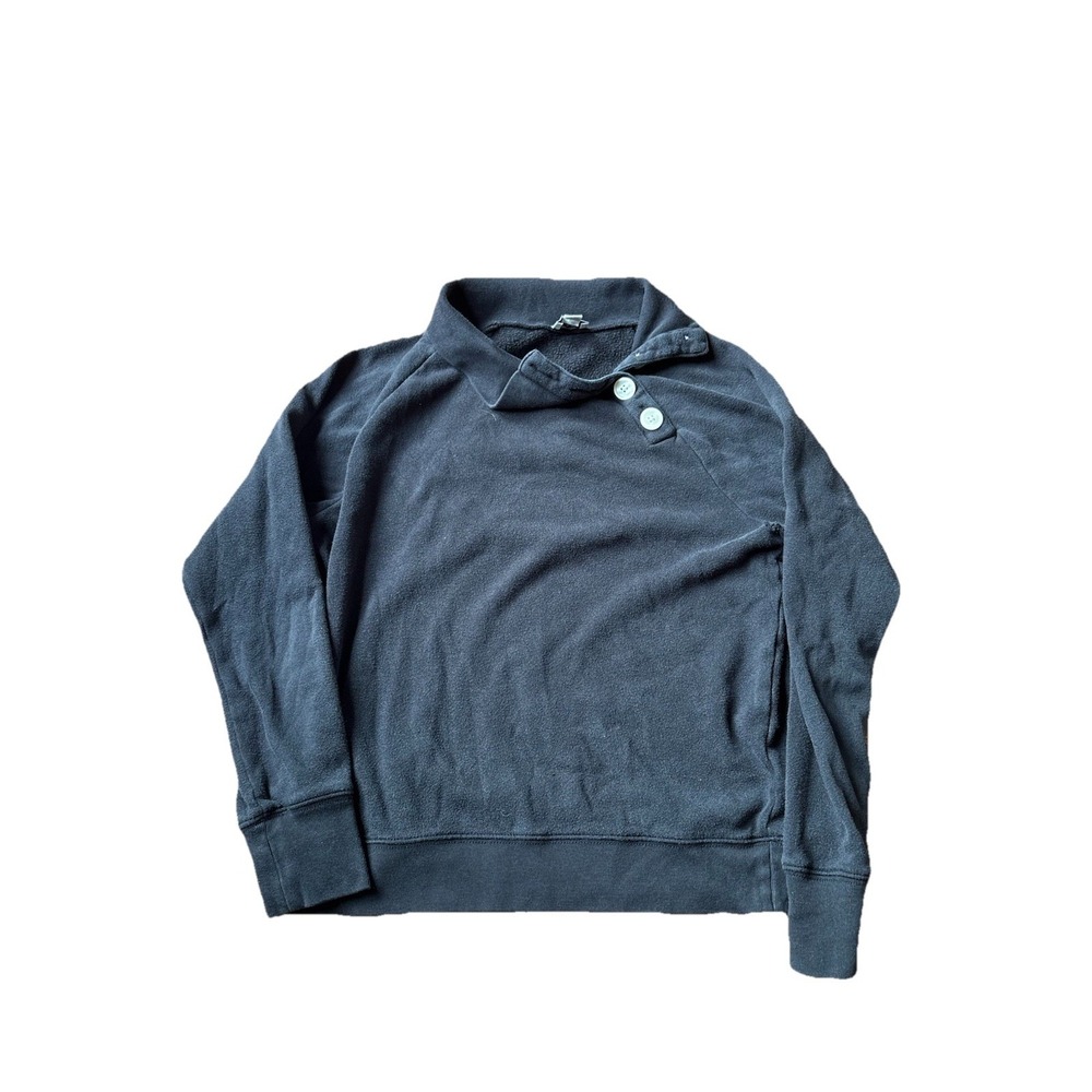 J Crew Rugby Polo Shirt Women's XS Blue Henleyโ Classic Preppy